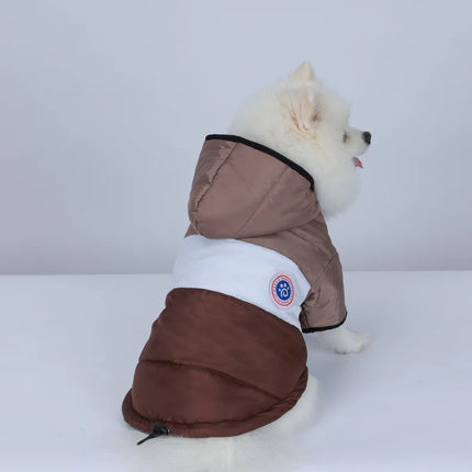 Chaqueta multicolor de invierno cálida e impermeable para perros