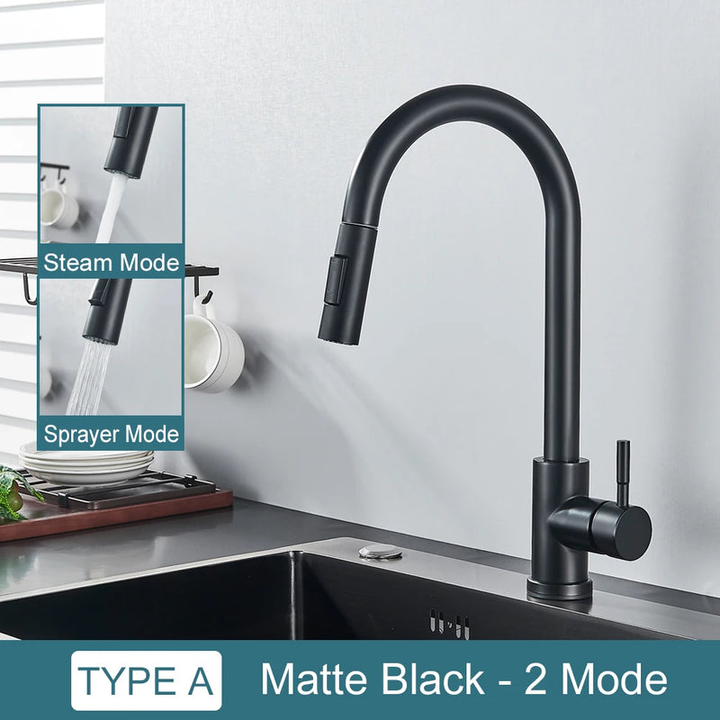 Grifo de cocina con doble función y salida retráctilGrifosHardware > Plumbing > Plumbing Fixtures > Faucets > Kitchen Sink Faucets