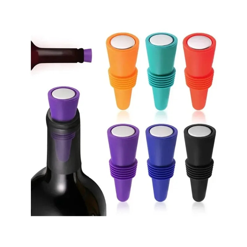 Set de 5 tapones de silicona para botellas – reutilizables, antifugas y multiusosTaponesHome & Garden > Kitchen & Dining > Barware > Bottle Caps > Screw-On Bottle Caps