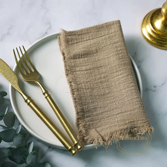 Rustic cloth napkins