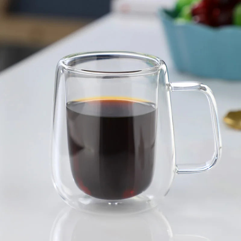 Taza de vidrio de borosilicato doble resistente al calorTazasHome & Garden > Kitchen & Dining > Tableware > Drinkware > Mugs