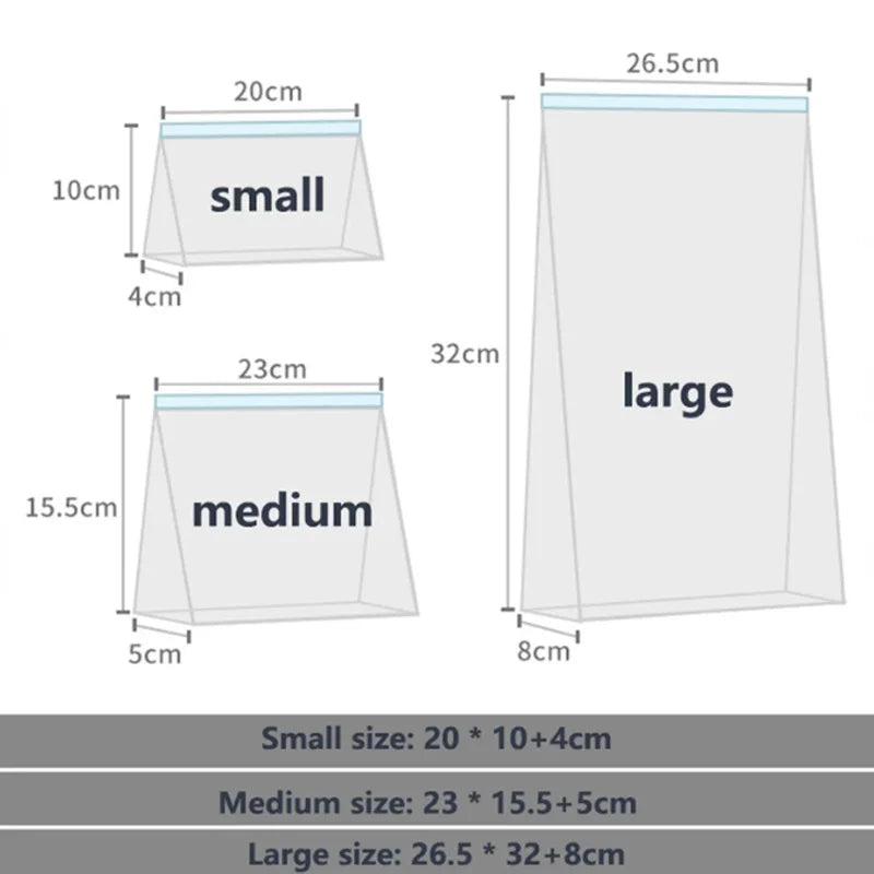 Bolsas reutilizables herméticas para almacenar alimentosAlmacenamiento