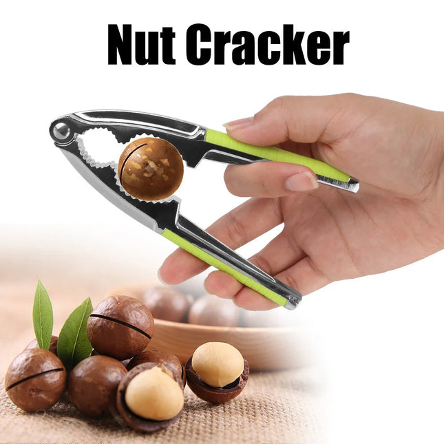 Cascanueces de acero inoxidable con mango ergonómicoCascanuecesHome & Garden > Kitchen & Dining > Kitchen Tools & Utensils > Food Crackers > Nutcrackers > Handheld Nutcrackers