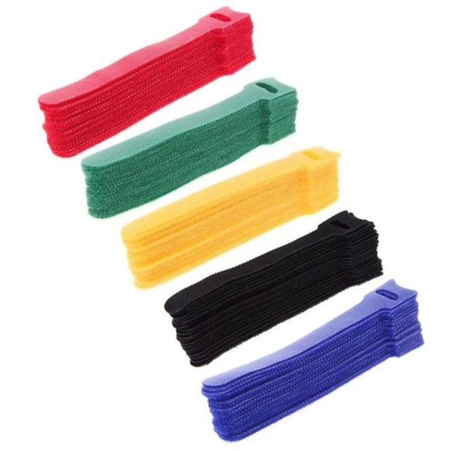 Attaches de câble amovibles en nylon réutilisables, 30 pièces