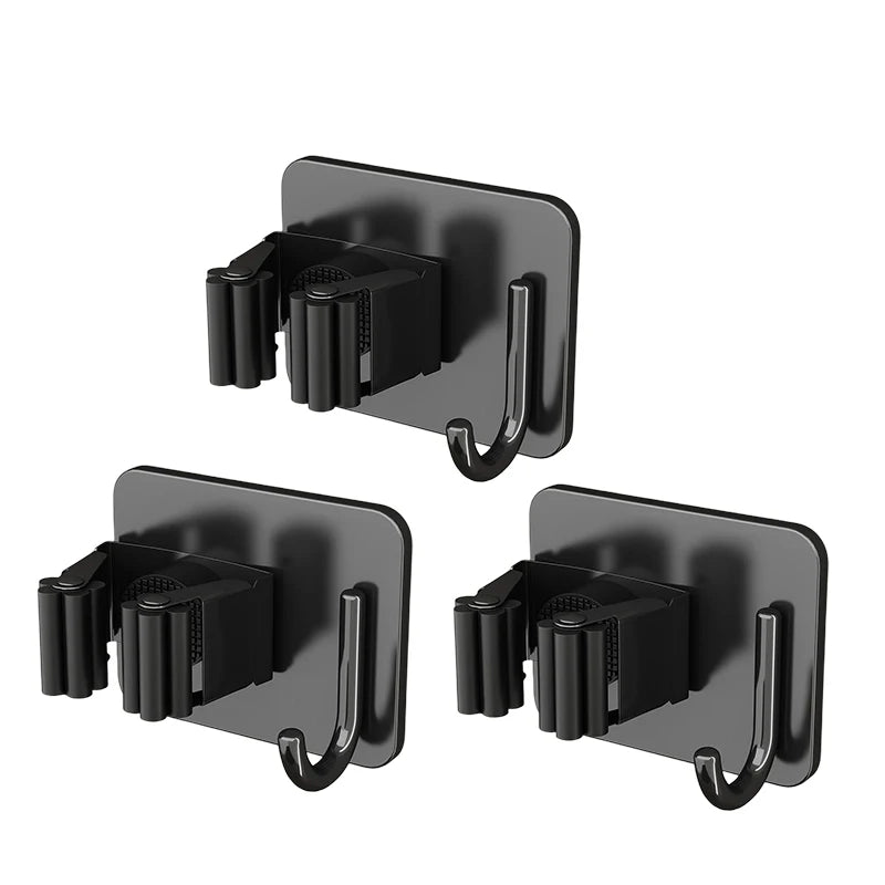 Soporte de acero inoxidable para mopas montado en paredSoportesHome & Garden > Household Supplies > Storage & Organization > Storage Hooks & Racks