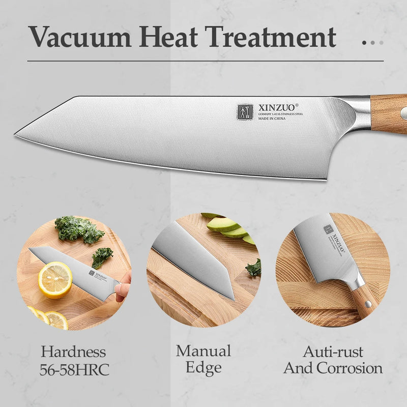 Cuchillo Bunka 5,83" acero alemán DIN 1.4116 mango de olivo con remaches de cobreCuchillosHome & Garden > Kitchen & Dining > Kitchen Tools & Utensils > Kitchen Knives