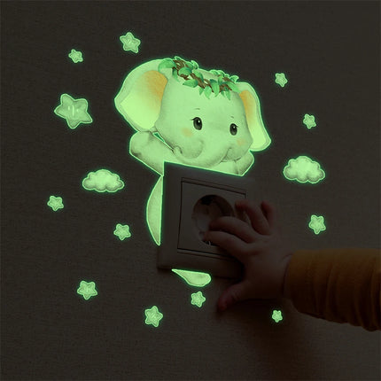 Fluorescent animal switch sticker