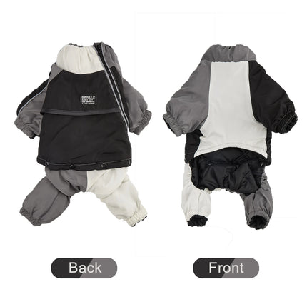 2 in 1 reflective dog jacket