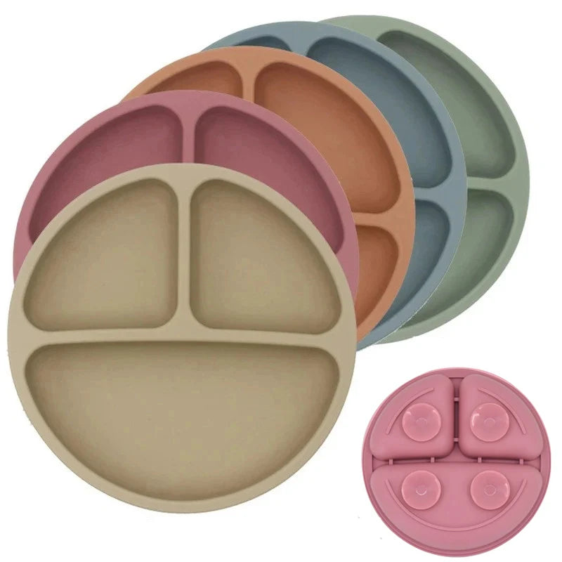 Plato de silicona seguro para bebés con ventosa de aprendizajePlatos infantilesBaby & Toddler > Nursing & Feeding > Feeding Essentials > Feeding Plates