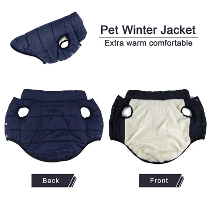 Fleece lined vest for dogs