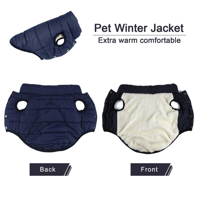 Chaleco con forro polar interior para perros