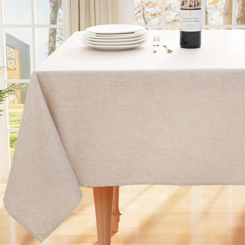 Mantel rectangular de lino sintético impermeableMantelesHome & Garden > Linens & Bedding > Table Linens > Tablecloths