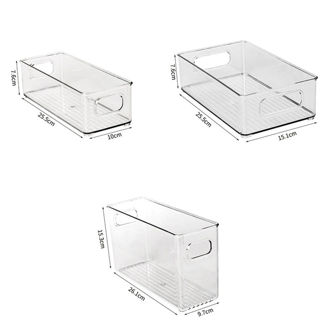 Caja de almacenamiento transparente para refrigerador