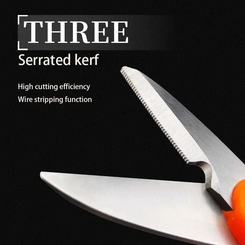 Tijeras multiusos ergonómicas de acero inoxidableTijerasHardware > Tools > Cutters > Handheld Metal Shears & Nibblers