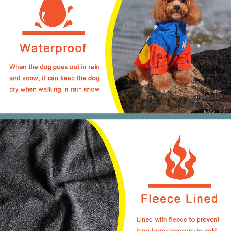 Chaqueta impermeable con forro polar interior para perrosRopaAnimals & Pet Supplies > Pet Supplies > Pet Apparel > Pet Jackets