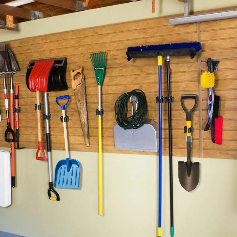 Gancho porta escobas adhesivo de acero inoxidable · Organizador de paredColgadoresHome & Garden > Bathroom Accessories > Robe Hooks