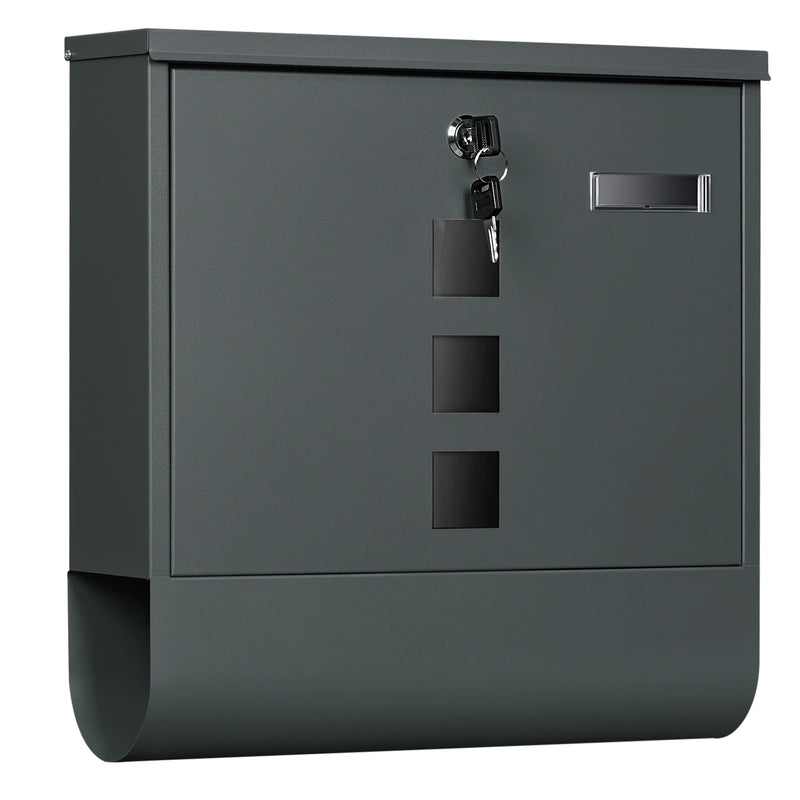 Buzón exterior metálico con cerradura y placa para nombreBuzonesHome & Garden > Decor > Mailboxes