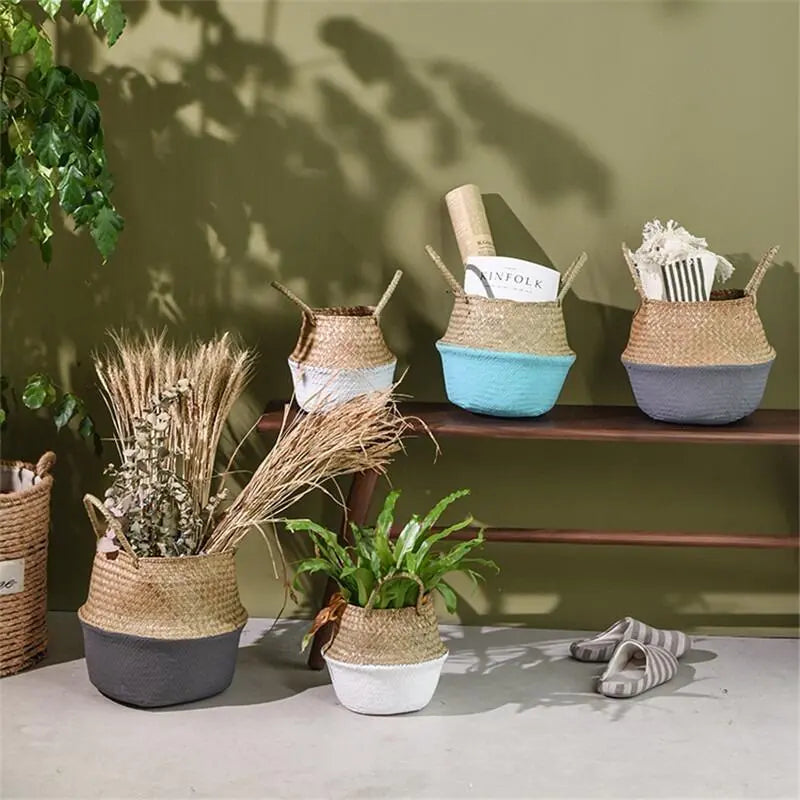 Storage baskets for plants and ornaments