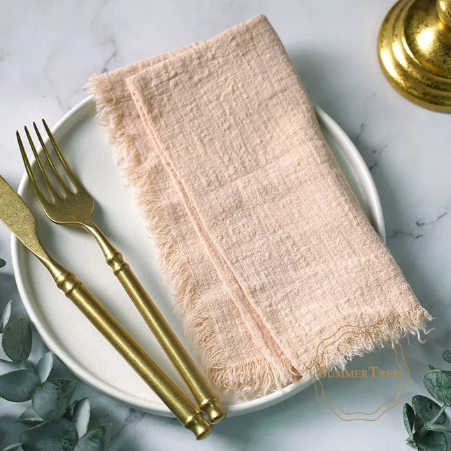 Rustic cloth napkins