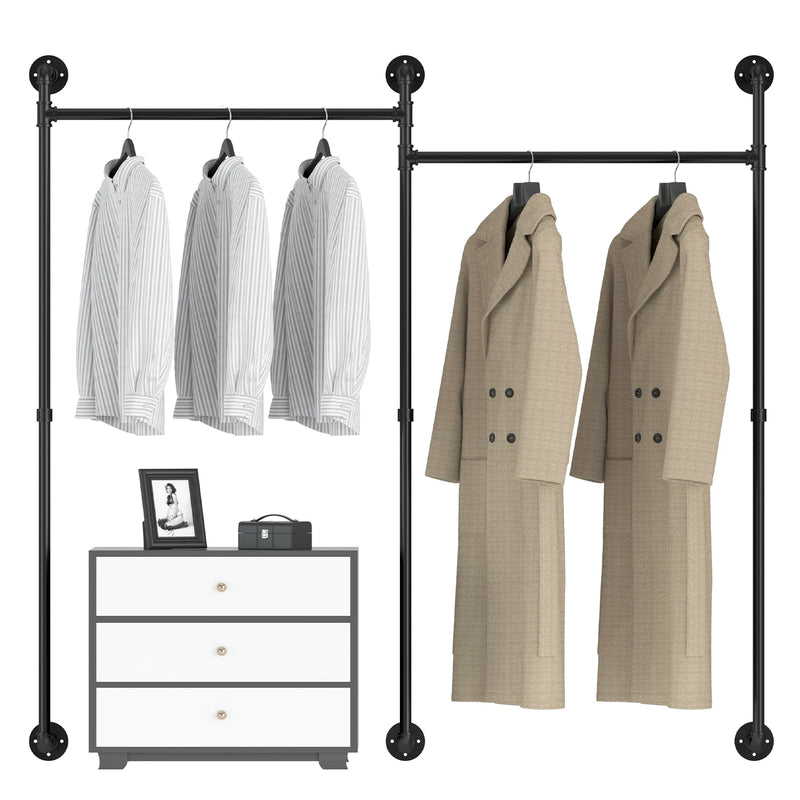 Barras de hierro para ropa estilo industrial montado en paredColgadoresHome & Garden > Household Supplies > Storage & Organization > Clothing & Closet Storage > Closet Organizers & Garment Racks > Garment Racks