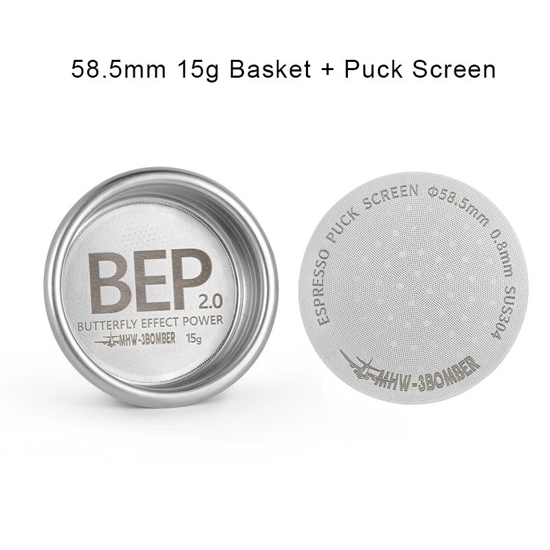 Cesta de filtro BEP Butterfly 2.0 de acero inoxidable con doble capaFiltrosHome & Garden > Kitchen & Dining > Kitchen Appliance Accessories > Coffee Maker & Espresso Machine Accessories > Coffee Filter Baskets