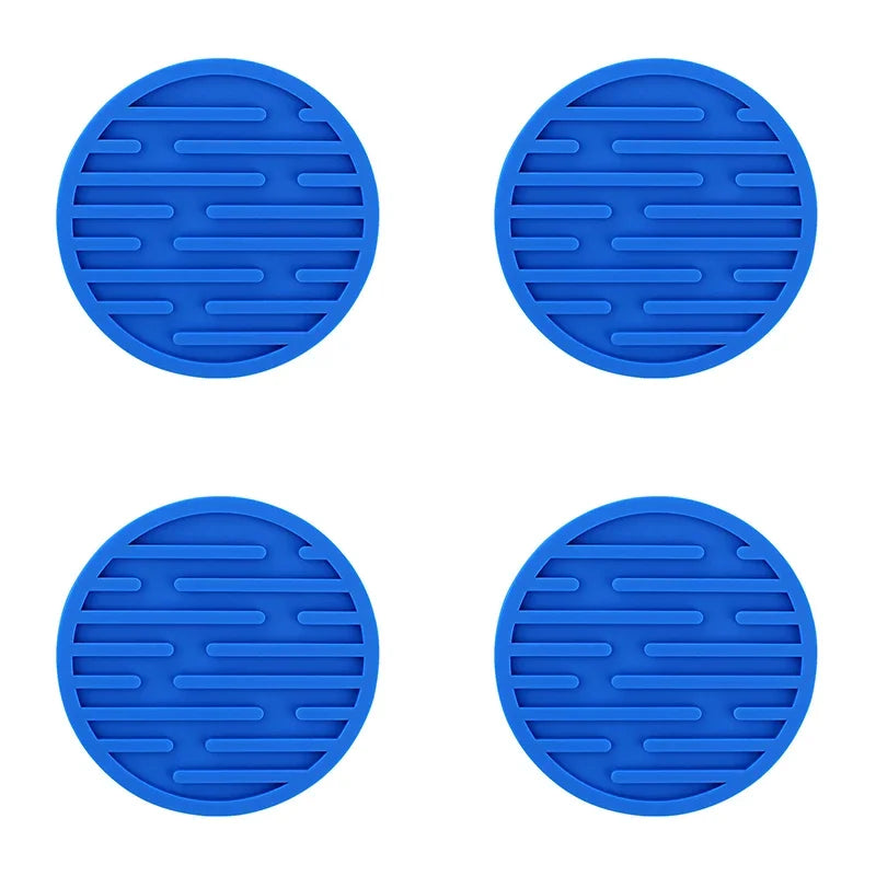 Set de 4 posavasos redondos de silicona antideslizantes de 10 cmPosavasosHome & Garden > Kitchen & Dining > Barware > Coasters