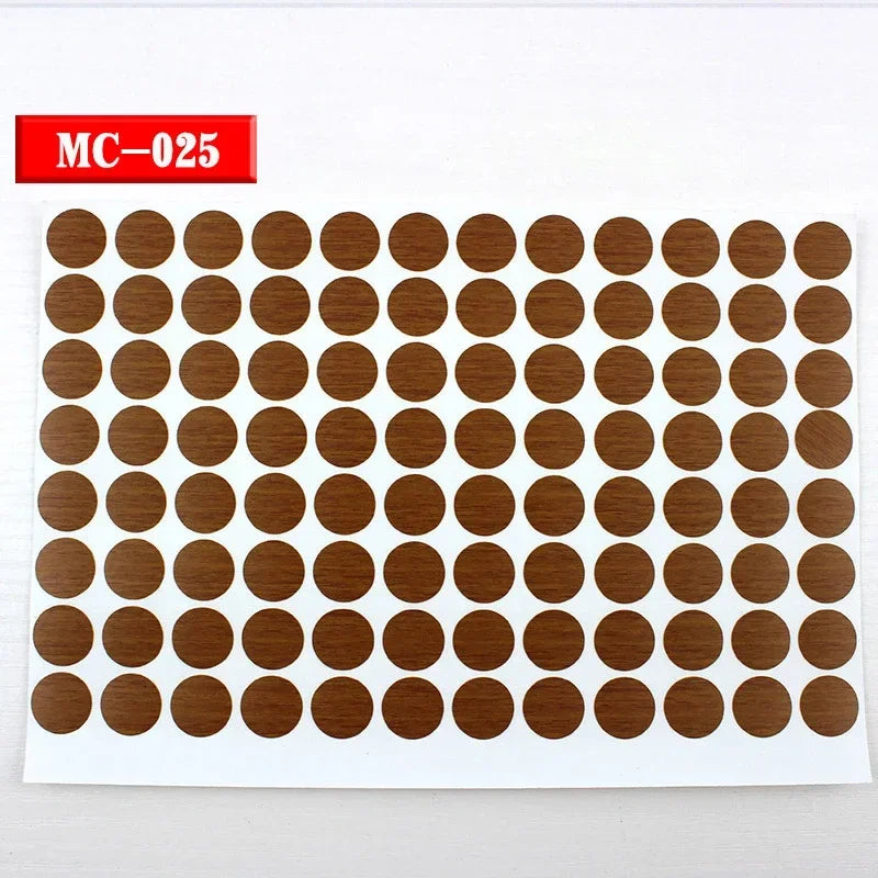 Cubiertas adhesivas para tornillos de madera pack 96 unidades 15mmProtectores para muebles
