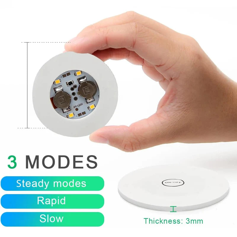 Posavasos LED adhesivos para vasos y botellas · Luces decorativas multicolorPosavasosHome & Garden > Kitchen & Dining > Barware > Coasters