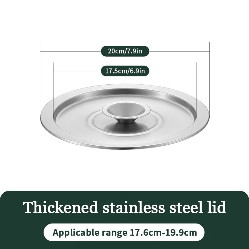 Tapa de cocina de acero inoxidable para ollas, woks y sartenesOllasUncategorized