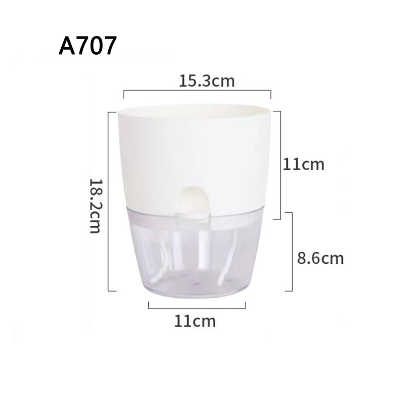 Maceta hidropónica de dos capas autorriegoMacetas
