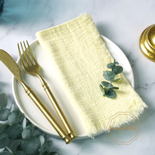 Rustic cloth napkins