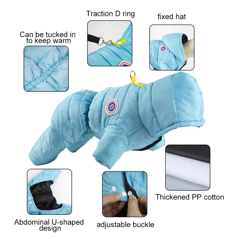 Mono de invierno impermeable para perrosRopaAnimals & Pet Supplies > Pet Supplies > Pet Apparel > Pet Coats