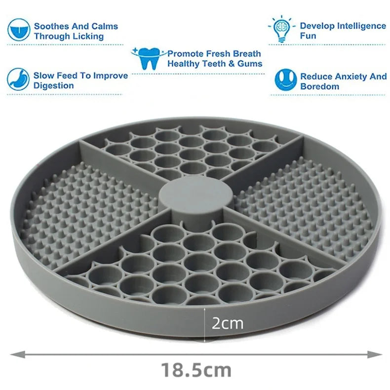 Alfombrilla de silicona para aliviar la ansiedad con ventosaComederosAnimals & Pet Supplies > Pet Supplies > Pet Bowls, Feeders & Waterers > Slow Feeder Bowls