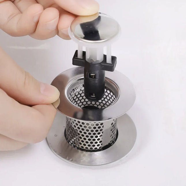 Stainless Steel Pop-Up Drain Strainer