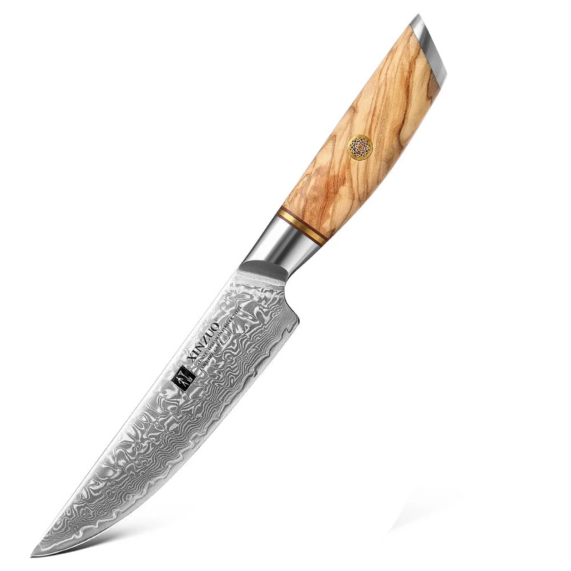 Cuchillo de carne de 5" acero damasco VG10 mango de madera de olivoCuchillosHome & Garden > Kitchen & Dining > Kitchen Tools & Utensils > Kitchen Knives