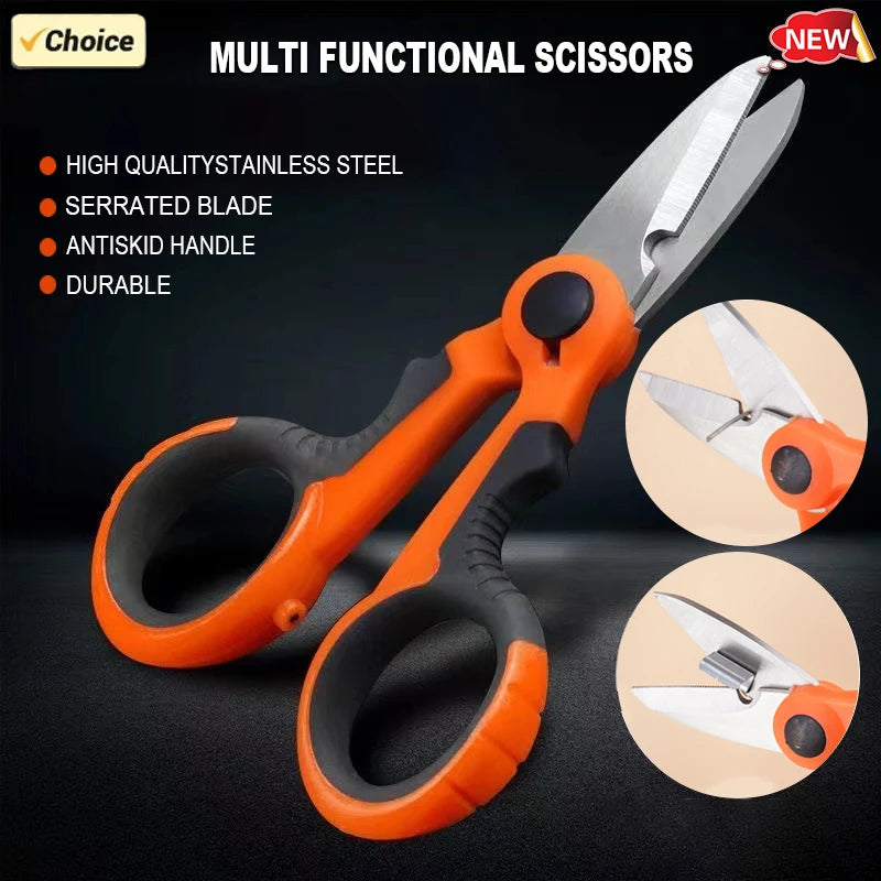 Tijeras multiusos ergonómicas de acero inoxidableTijerasHardware > Tools > Cutters > Handheld Metal Shears & Nibblers