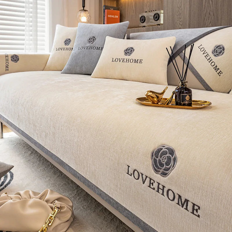 Fundas bordadas para cojines poliester duraderas 45x45 cm