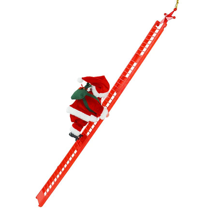 Santa Claus doll ladder with music