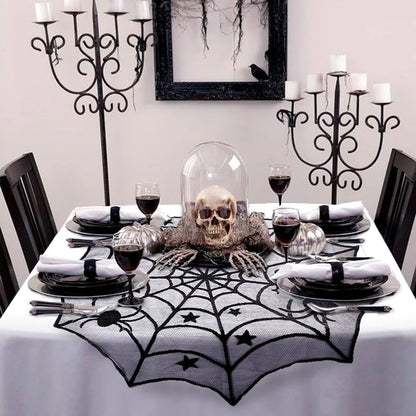 Mantel de mesa de encaje con temática para Halloween