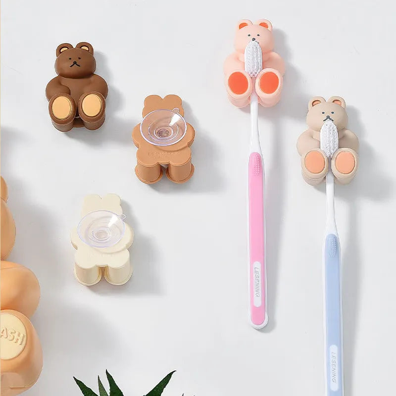 Silicone Bear Toothbrush Holder