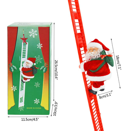 Santa Claus doll ladder with music