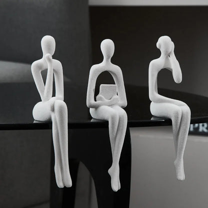 Set de figuras de resina con forma de siluetas humanas