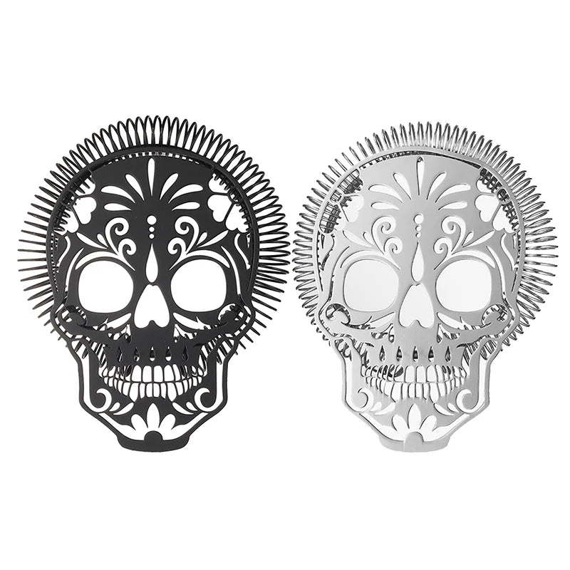 Mexican Skull Pattern Cocktail Strainer