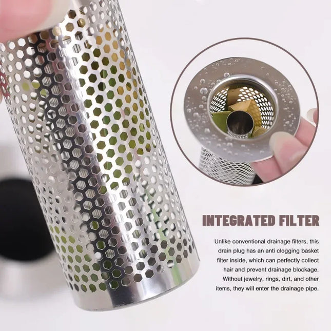 Stainless Steel Pop-Up Drain Strainer