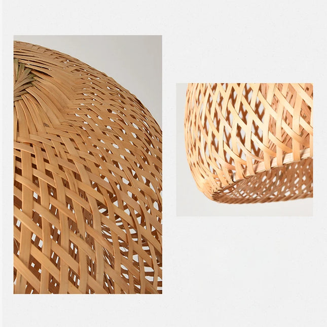 Bamboo pendant lamps