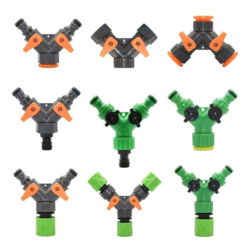 Divisor de manguera Y ajustable para jardínManguerasHome & Garden > Lawn & Garden > Watering & Irrigation > Garden Hose Fittings & Valves > Garden Hose Fittings