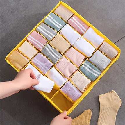 Foldable underwear storage box