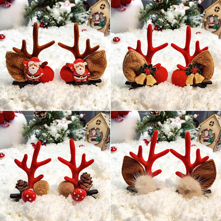 Reindeer antler hairpins for children