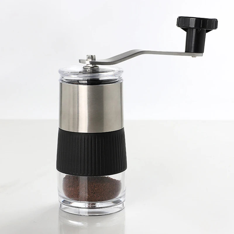 Molinillo de café manual portátil de acero inoxidable con núcleo cerámico ajustableMolinillosHome & Garden > Kitchen & Dining > Kitchen Appliance Accessories > Coffee Maker & Espresso Machine Accessories > Coffee Grinders