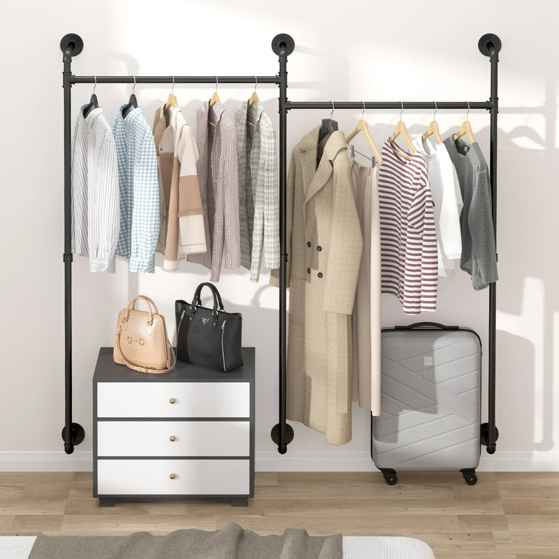 Barras de hierro para ropa estilo industrial montado en paredColgadoresHome & Garden > Household Supplies > Storage & Organization > Clothing & Closet Storage > Closet Organizers & Garment Racks > Garment Racks